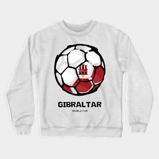 Gibraltar Football Country Flag Crewneck Sweatshirt